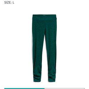 Good HYouman Brooke Printed Ruched Detail legging, M, Teal